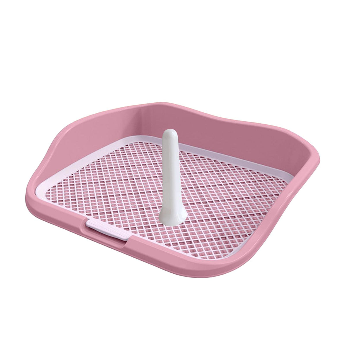 Maxbell Portable Mesh Dog Training Toilet Litter Box Small Dog Urinal with Fence Pink