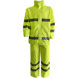 Maxbell Mens Waterproof Jacket Trousers Pants Reflective Rain Suit Coat Safety XXL