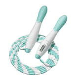 Maxbell Children Soft Beaded Segment Jump Rope Skipping Rope with Counters Portable Green