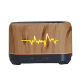 Maxbell Air Humidifier Timer Essential Oil Machine Simulated Flame for Desktop Brown
