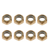 Maxbell 8pcs Skateboard Longboard Screw Nuts 7x10x14mm for Kingpin