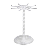 Maxbell Necklace Organizer Hanging Rack Rotation for Scrunchie Bracelets Chains Tall Clear