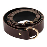 Maxbell Medieval O Ring Belt PU Fashion Decoration for Shirts Parties Women Brown