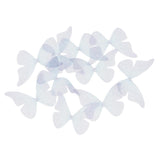 Max 10xColorful Chiffon Butterfly Earring Ear Stud Hairpin Decors purple blue