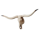 Maxbell Resin Long Horned RAM Decor Skull Wall Mount Skull Decor for Home Office A 77.5x32x12cm