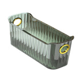 Maxbell Multifunctional Desktop Storage Basket Pet for Fridge Vanity Closet Shelf Green