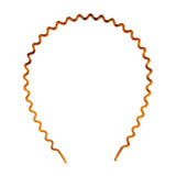 Maxbell Zig Zag Hair Band Toothed Wave Headband Women Men Girls Hair Accessory Brown