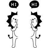 Max Cartoon Switch Sticker Decorative Decals for Bedroom Kitchen Office Lion