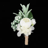 Maxbell Wedding Artificial Corsage Bridal Groom Wedding Party Supplies C