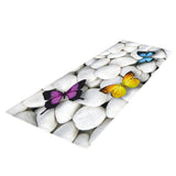 Max 40x120cm Floor Mat Runner Kitchen Non-slip Area Rug Butterfly Pebbles