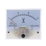 Max 85C1 DC Rectangle Ammeter Amp Current Tester Analog Panel Voltmeter 0-75 V