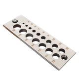Maxbell 17 Holes Steel Dowel Plate for Construction Woodworking Home Improvement metric system