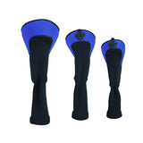 Maxbell 3x Mesh Golf Wood Head Cover Headcover Protector Sleeve Accessories Blue