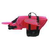 Maxbell Dog Life Jacket with Handle Dog Life Vest Adjustable for Beach Boating Pool Rose Red M