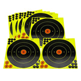 Maxbell 10Pcs 8 inch Shooting Target Paper Stickers Adhesive Splatter for Outdoor