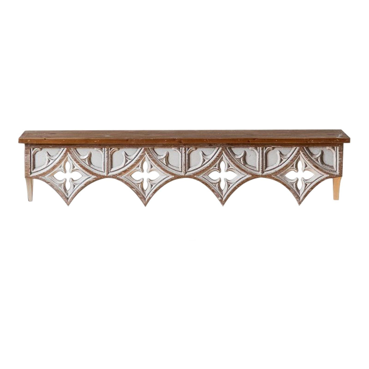 Maxbell Maxbell Wall Shelf Storage Rack Display Rustic Crafts Retro Style for Bedroom Decor 80cmx18cmx17cm