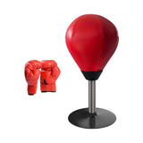 Maxbell Speed Ball Desktop Punching Bag Boxing Muay thai Punch Ball Boxing Ball Red Kids Red Glove