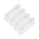 Maxbell 4x Chair Feet Pad Mute Home Decor Rectangular for Sofa Accessory White