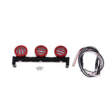 Max 3pieces 1/10 LED Light Bar for RC Car Traxxas TRX4 D90 Axial SCX10 Red