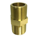 Max Brass Pipe Hex Nipple Fitting Adapter Male Thread Water Oil Connector 50mm