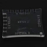 Maxbell Guitar Acrylic String Action Gauge Radius Ruler 2
