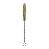 Maxbell Brass Bristles Tube Cleaning Brush Metal Wire Brush for Sink Plumbing Sturdy 23cmx2cm