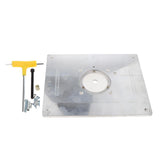 Max 235 x 300mm Aluminum Alloy Router Table Insert Plate for Woodworking Benches