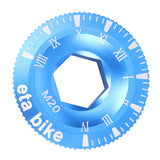 Maxbell Alloy Bike Crank Cap Bicycle Cranksets Fixing Bolt Dustproof Cover Blue