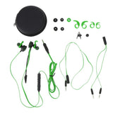 Max In-Ear Wired Stereo Game and Video Headset with Detachable Microphone green