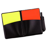 Maxbell Soccer Referee Cards Set PVC Football Yellow and Red Card for Outdoor Sports With Pocket Book