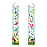 Maxbell Easter Banners Hanging Door Decorations for Holiday Easter Party Photo Props Happy Easter