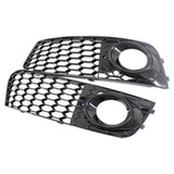 Maxbell Bumper Fog Light Grille Grill Cover for Audi A4 B8 RS4 8KD807682 B