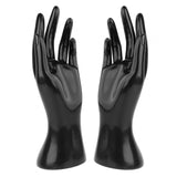 Maxbell 1Pair Female Mannequin Hand Multifunctional for Finger Ring Photograph Props Black