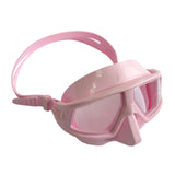 Maxbell Dive Goggles Free Diving Goggles with Nose Cover Snorkel Goggles Panoramic Eyewear pink