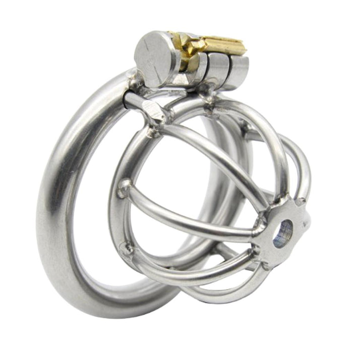 Maxbell Male Chastity Device Stainless Steel Chastity Cage Lock Muscle Training 40mm