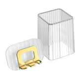 Maxbell Toothbrush Holder With Mug Durable Decoration for Dormitory Bedroom Home Clear