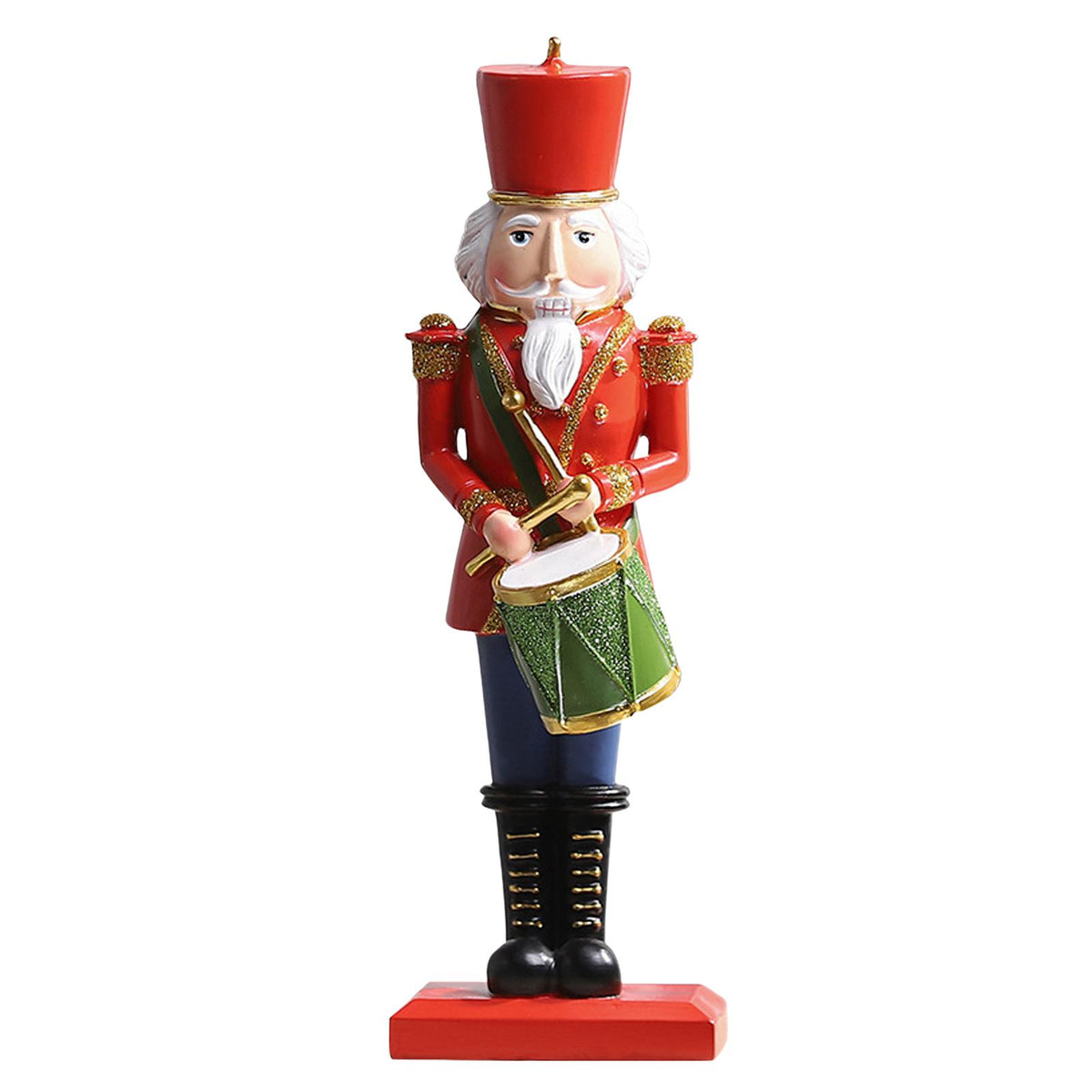 Maxbell 12inch Christmas Nutcracker Ornament Doll for Home Decor New Year Gift Red