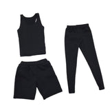 Maxbell 1/6th Figure Black Men's Clothing Sports Suit Model for 12" Male Body Dolls