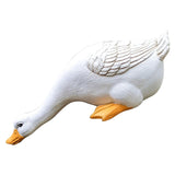 Maxbell Garden Statues Duck Carving Resin Miniature Craft for Garden Home Ornaments Large