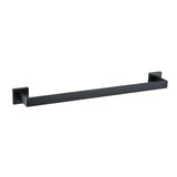 Maxbell Modern Towel Holder Space Saving wall Mounted Bathroom Bar Hotel 60cm Matte Black