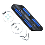 Maxbell Exhaust Heat Shield Motorcycle Heat Guard Cover for Premium Spare Parts Blue