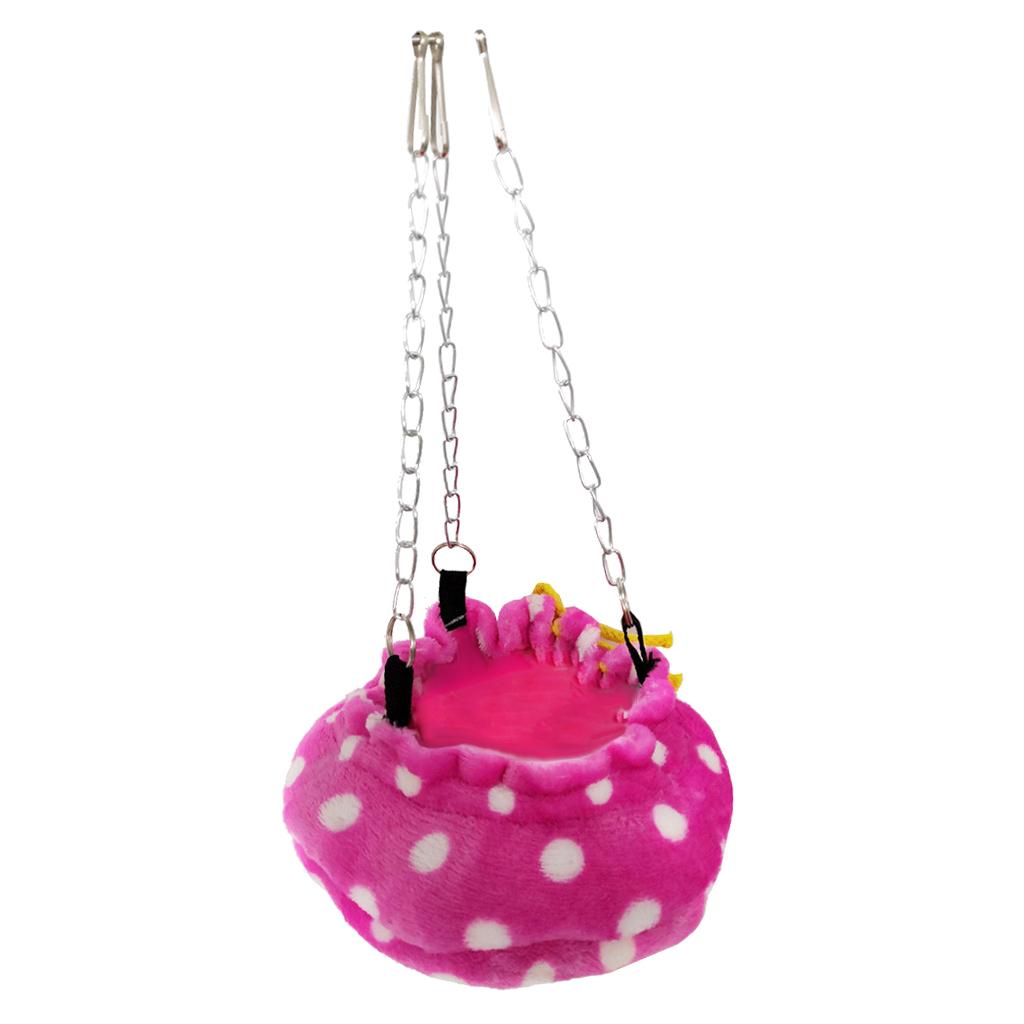 Max Soft Small Animal Hamster Cage Hanging Hammock For Small Pet Mice Rat Pink