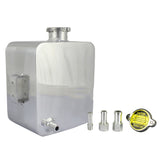 Maxbell Aluminium Coolant Tank 2.5L Oil Catch Can Breather Tank TIG Welded Silver