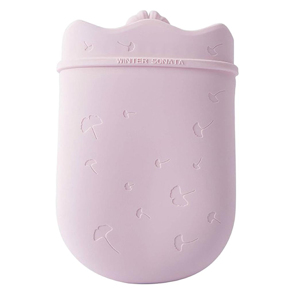 Maxbell 500ml Hot Water Bottle & Cover Leakproof High Density Winter Hand Warmer Pink