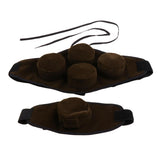 Max 1 Set Smoke-free Neck Ankle Wrist Acupoint Pad Belt Moxibustion Bandage Bag