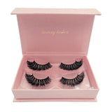 Maxbell 2 Pair Reusable Fluffy Mink False Eyelashes 3D Long Thick Fake Lashes 02