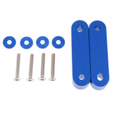 Max Maxb Universal Fit Practical Aluminum Alloy Hood Spacer Risers Set Kit Blue