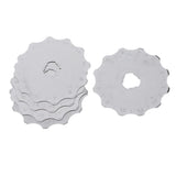 Max 5Pc 45mm Rotary Crochet Edge Skip Cutter Blades Fits Fabric, Fleece, Blanket