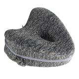 Max Heart Shape Memory Foam Leg Pillow Side Sleep Knee Pillow Gray