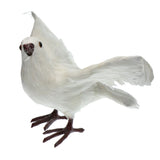 Max Maxb Artificial Feathered Pigeon Bird Yard Figurine Decor Bird #3 White Flying